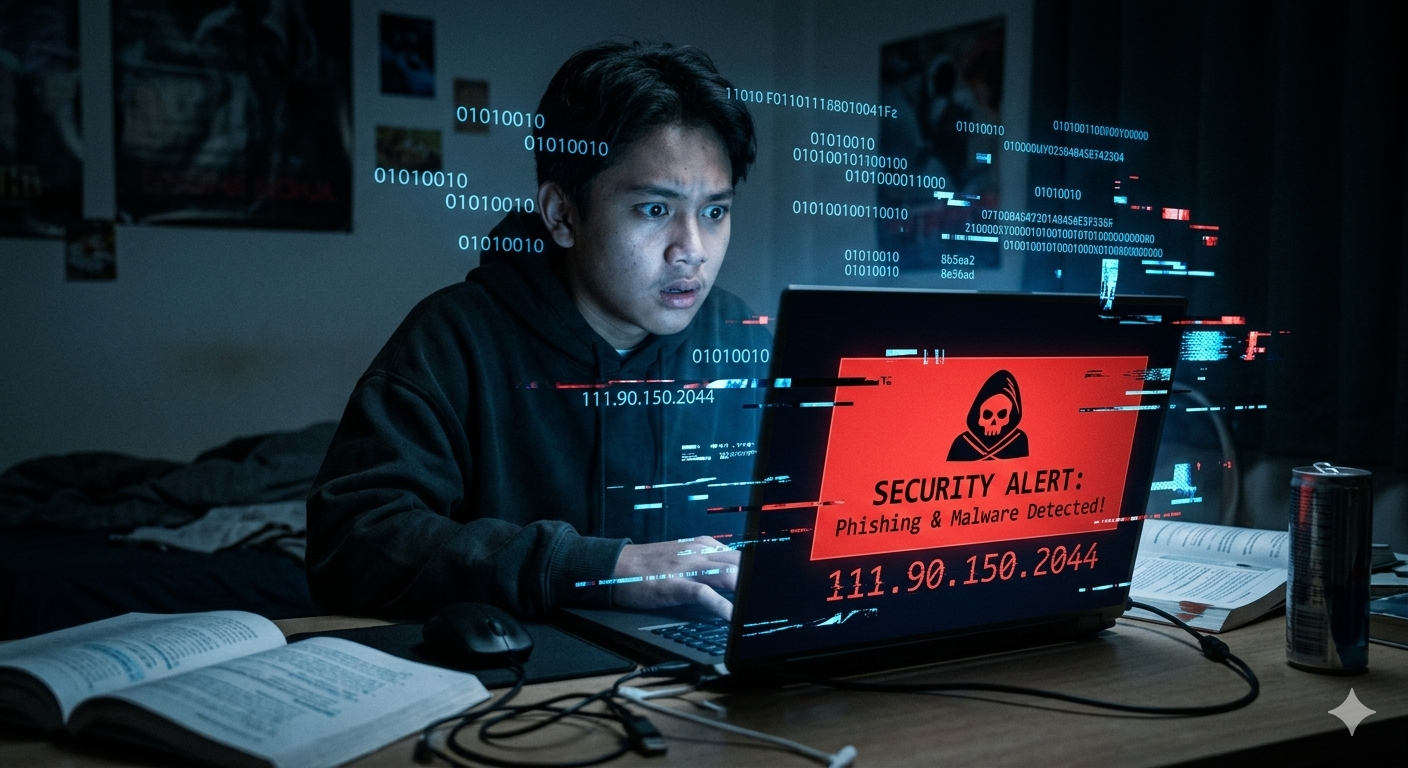 111.90.150.2044, 111.90.150.284, phishing 2026, malware viral, jebakan IP proxy, video bokeh scam, keamanan siber Indonesia, bahaya link aneh, anti phishing tips, waspada cyber trap